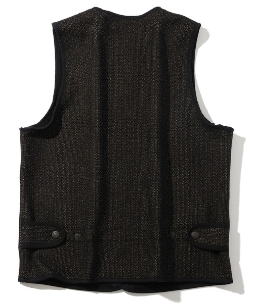 HOUSTON(ヒューストン)の「【HOUSTON/ヒューストン】BEACH CLOTH VEST/ビーチクロスベスト(ベスト・メンズ・ブラック/ブラウン・38/40/42)」の5枚目の写真