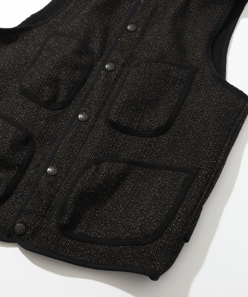 HOUSTON(ヒューストン)の「【HOUSTON/ヒューストン】BEACH CLOTH VEST/ビーチクロスベスト(ベスト・メンズ・ブラック/ブラウン・38/40/42)」の10枚目の写真