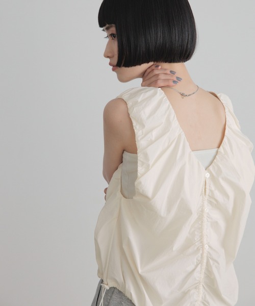 LOWRYS FARM(ローリーズファーム)の「2WAYバルンノースリーブ 1049041(シャツ/ブラウス・レディース・グリーン/ブラック/ホワイト・FREE)」の16枚目の写真