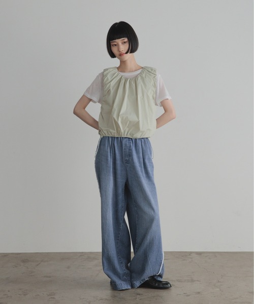 LOWRYS FARM(ローリーズファーム)の「2WAYバルンノースリーブ 1049041(シャツ/ブラウス・レディース・グリーン/ブラック/ホワイト・FREE)」の18枚目の写真
