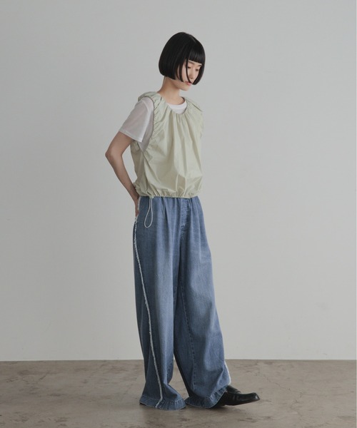 LOWRYS FARM(ローリーズファーム)の「2WAYバルンノースリーブ 1049041(シャツ/ブラウス・レディース・グリーン/ブラック/ホワイト・FREE)」の19枚目の写真