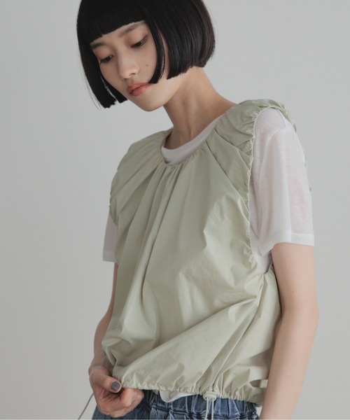 LOWRYS FARM(ローリーズファーム)の「2WAYバルンノースリーブ 1049041(シャツ/ブラウス・レディース・グリーン/ブラック/ホワイト・FREE)」の20枚目の写真