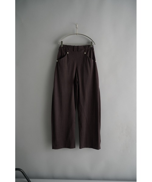 CONZ(コンズ)の「curve leg trousers cupra jersey/バレルレッグシルエット/バルーンシルエット/シーズンレス/NVRFRGT(スラックス・メンズ・ブラウン/ブラック/グレー・1/2/3)」の17枚目の写真