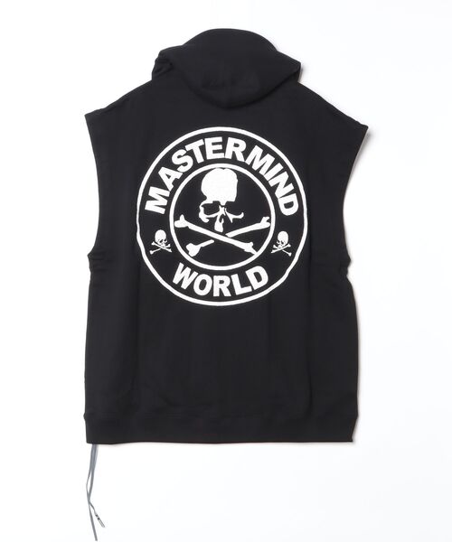mastermind JAPAN(マスターマインド)の「BOXY GLASS BEADED SLEEVELESS HOODIE(パーカー・メンズ・ブラック・XL)」の3枚目の写真
