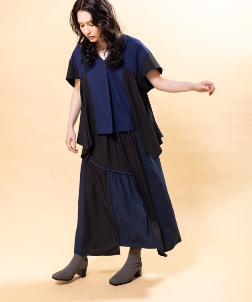 OSMOSIS（オズモーシス）の「イレギュラーヘムフレアーブラウス（シャツ/ブラウス・レディース・アイボリー/レッド/ネイビー・ONE SIZE）」の16枚目の写真