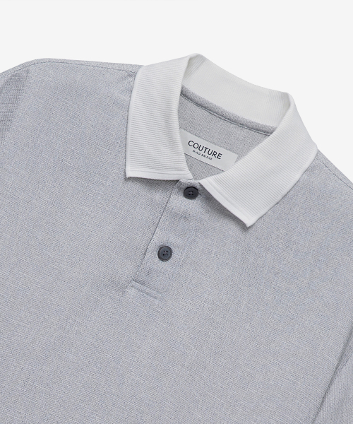 MINDBRIDGE（マインドブリッジ）の「[COUTURE] カラーポイントプルオーバー グレー オーバーサイズ 半袖シャツ（シャツ/ブラウス・メンズ・ライトグレー・100/110/95/105）」の8枚目の写真