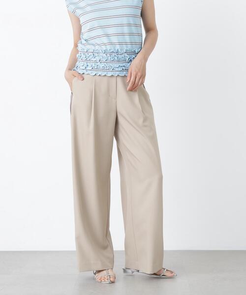 N.(N. Natural Beauty Basic)(エヌエヌナチュラルビューティーベーシック)の「サイドラインパンツ(その他パンツ・レディース・ベージュ系その他/ブラウン系その他・MEDIUM/P/S)」の10枚目の写真