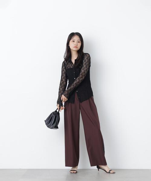 N.(N. Natural Beauty Basic)(エヌエヌナチュラルビューティーベーシック)の「サイドラインパンツ(その他パンツ・レディース・ベージュ系その他/ブラウン系その他・MEDIUM/P/S)」の22枚目の写真
