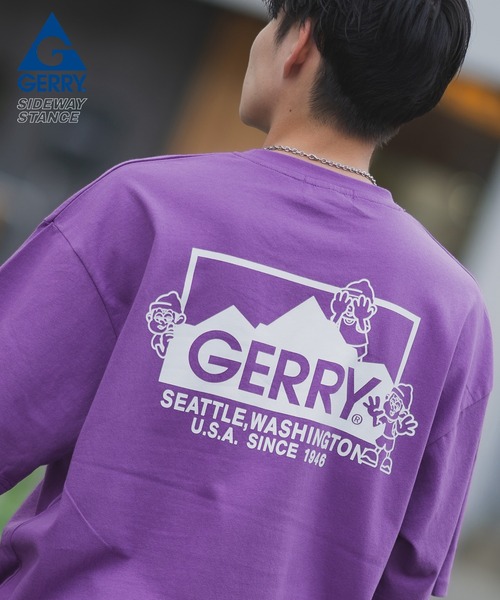 En serio TOKYO(エンソリオトーキョー)の「【SIDEWAYSTANCE×GERRY】半袖ボックスロゴコラボTシャツ 32-9132GS-IMP(Tシャツ/カットソー・メンズ・ホワイト/ブラック/パープル・MEDIUM/X-LARGE/SMALL/LARGE)」の3枚目の写真