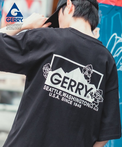 En serio TOKYO(エンソリオトーキョー)の「【SIDEWAYSTANCE×GERRY】半袖ボックスロゴコラボTシャツ 32-9132GS-IMP(Tシャツ/カットソー・メンズ・ホワイト/ブラック/パープル・MEDIUM/X-LARGE/SMALL/LARGE)」の2枚目の写真