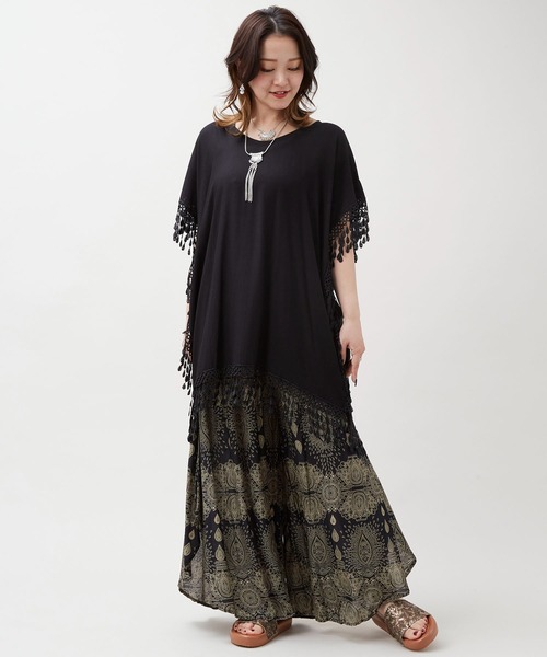 チャイハネ(チャイハネ)の「【チャイハネ】シズクレーストップス(その他トップス・レディース・ホワイト/ブラック・FREE)」の7枚目の写真