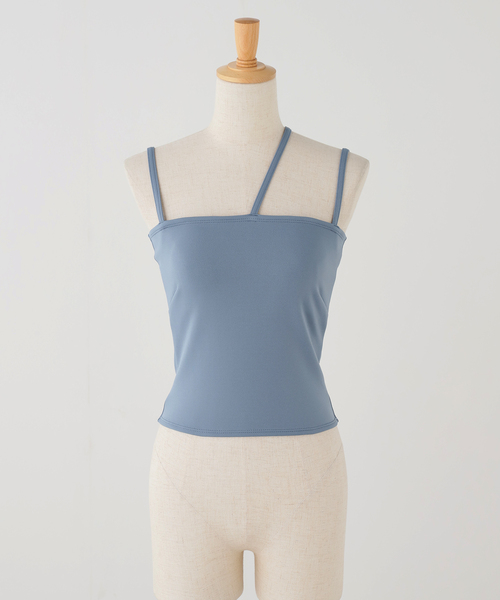 IENA(イエナ)の「FOLKIN' VIOLETTE ROOM AQUA SWIM CAMISOLE TOP キャミソール FVR25407(キャミソール・レディース・ブラウン/ブルー・FREE)」の2枚目の写真