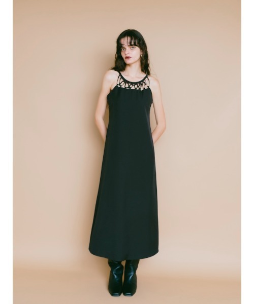 sahara(サハラ)の「Cross Detail Dress(ワンピース・レディース・ブラック/イエロー/ブルー・FREE)」の5枚目の写真