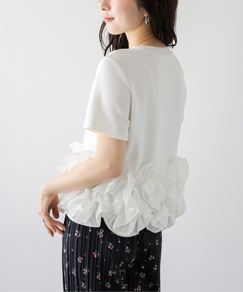 AMELY（エミリー）の「立体フリル ドッキングトップス（その他トップス・レディース・ホワイト系1/ブラック系2/ブラック系1/ホワイト系2/グレー系1/グレー系2・フリー）」の10枚目の写真