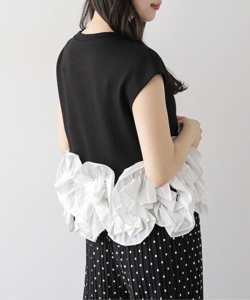 AMELY（エミリー）の「立体フリル ドッキングトップス（その他トップス・レディース・ホワイト系1/ブラック系2/ブラック系1/ホワイト系2/グレー系1/グレー系2・フリー）」の21枚目の写真