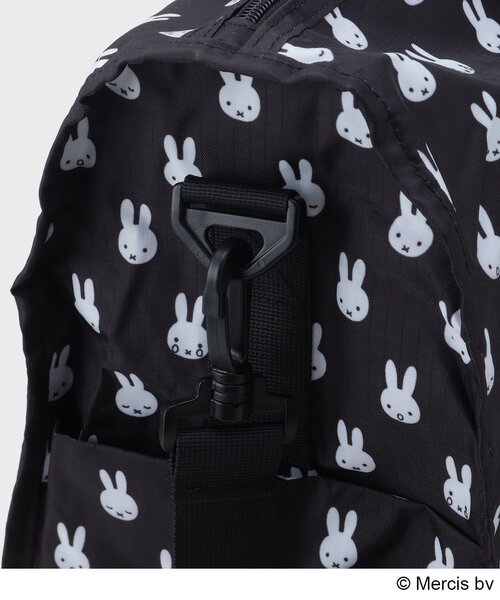 Miffy（ ミッフィー）の「◆【miffy】総柄プリント折りたたみキャリーオンBIGトートバッグ（ボストンバッグ・レディース・ブラック・00）」の14枚目の写真