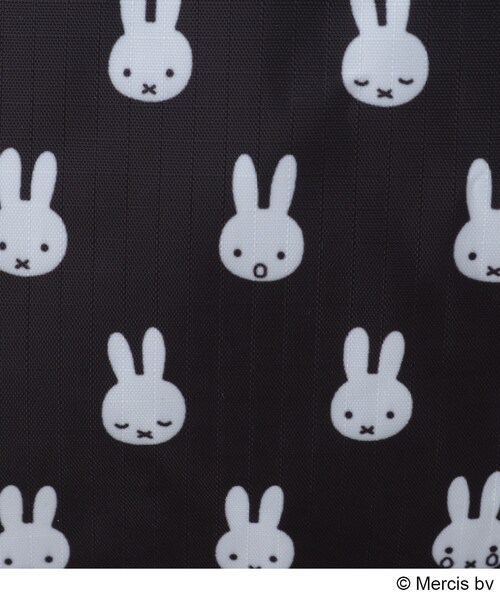 Miffy（ ミッフィー）の「◆【miffy】総柄プリント折りたたみキャリーオンBIGトートバッグ（ボストンバッグ・レディース・ブラック・00）」の15枚目の写真