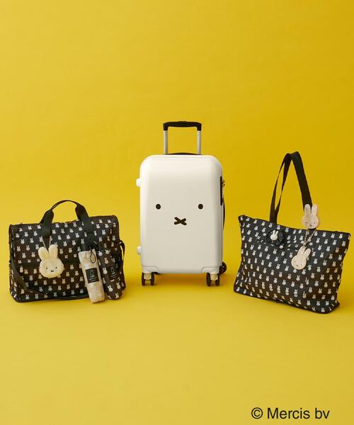 Miffy（ ミッフィー）の「◆【miffy】総柄プリント折りたたみキャリーオンBIGトートバッグ（ボストンバッグ・レディース・ブラック・00）」の18枚目の写真