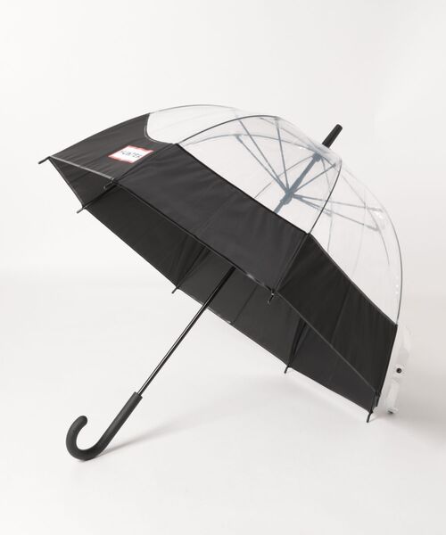 HUNTER(ハンター)の「《HUNTER》TRANSPARENT MOUSTACHE BUBBLE UMBRELLA(長傘・メンズ・ホワイト系その他/ブラック・フリー)」の1枚目の写真