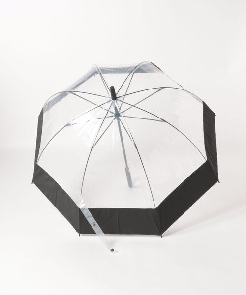 HUNTER(ハンター)の「《HUNTER》TRANSPARENT MOUSTACHE BUBBLE UMBRELLA(長傘・メンズ・ホワイト系その他/ブラック・フリー)」の3枚目の写真
