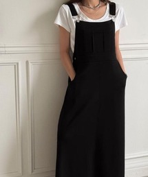 サロペットロングワンピース
