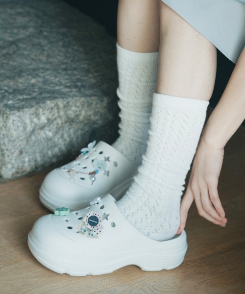 ROCKFISH WEATHERWEAR（ロックフィッシュウェザーウェア）の「[x OHESHIO] HAYDEN CLOG（サンダル・レディース・ホワイト/ブラック・24.0cm/25.0cm/23.0cm）」の10枚目の写真