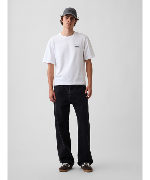 GAP(ギャップ)の「ヘビーウェイト GAP Pioneer グラフィックTシャツ(Tシャツ/カットソー・メンズ・ネイビー/ブラック/ホワイト/その他・XS/S/M/L/XL)」の20枚目の写真