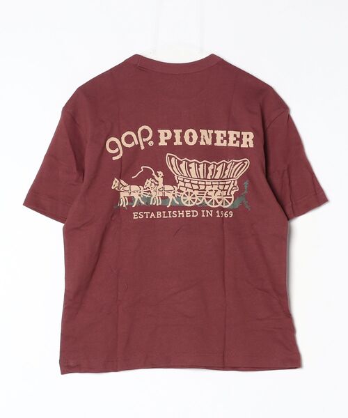 GAP(ギャップ)の「ヘビーウェイト GAP Pioneer グラフィックTシャツ(Tシャツ/カットソー・メンズ・ネイビー/ブラック/ホワイト/その他・XS/S/M/L/XL)」の4枚目の写真