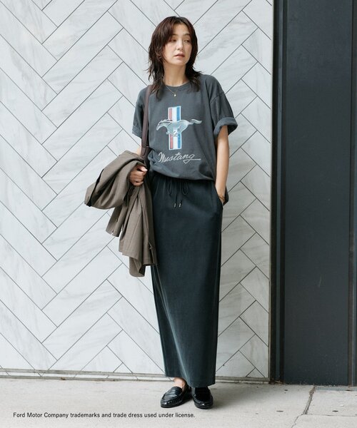 RIVE DROITE(リヴドロワ)の「予約【別注/綿100%】FORD MUSTANG Tee(Tシャツ/カットソー・レディース・チャコールグレー・FREE)」の9枚目の写真