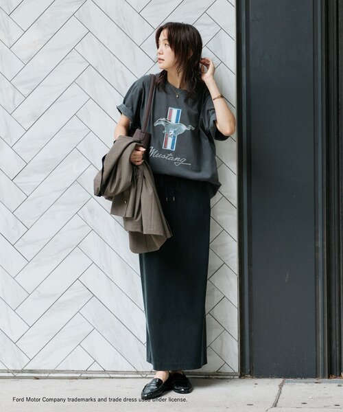 RIVE DROITE(リヴドロワ)の「予約【別注/綿100%】FORD MUSTANG Tee(Tシャツ/カットソー・レディース・チャコールグレー・FREE)」の8枚目の写真