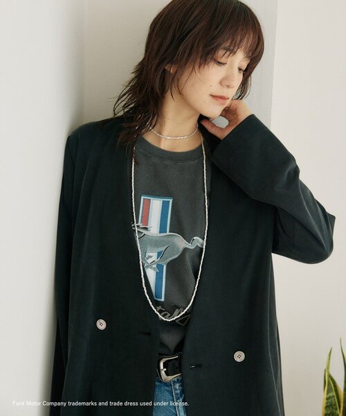 RIVE DROITE(リヴドロワ)の「予約【別注/綿100%】FORD MUSTANG Tee(Tシャツ/カットソー・レディース・チャコールグレー・FREE)」の22枚目の写真