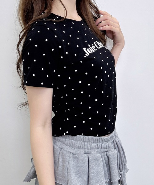 INGNI(イング)の「フロッキーロゴドットTシャツ(Tシャツ/カットソー・レディース・ホワイト系その他/ブラック系その他4・M)」の11枚目の写真