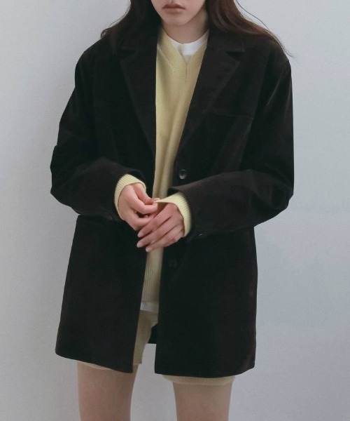 anuke Eco Suede Jacket エコスエードジャケット/62620109（テーラード