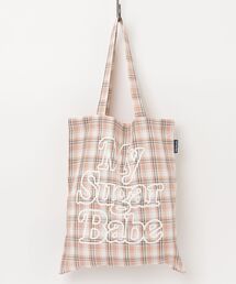 My sugar Babe（マイシュガーベイブ）の「check tote bag（トートバッグ）」