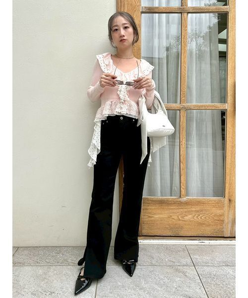 LILY BROWN（リリーブラウン）の「2wayビッグリボンバッグ（ハンドバッグ・レディース・チェック/ライトブルー/オフホワイト・F）」の19枚目の写真