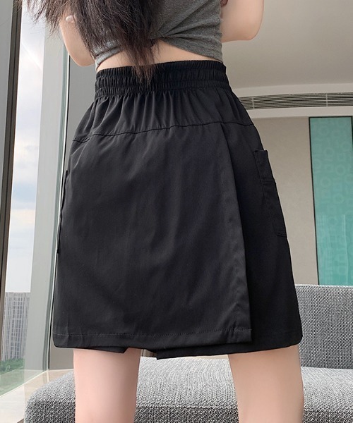 FLINEA(フリネア)の「Aラインショートパンツ(その他パンツ・レディース・モカ/ブラック・FREE)」の3枚目の写真