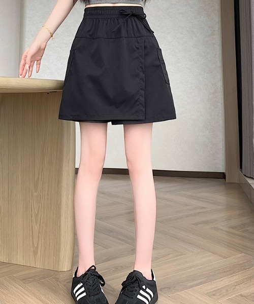 FLINEA(フリネア)の「Aラインショートパンツ(その他パンツ・レディース・モカ/ブラック・FREE)」の10枚目の写真