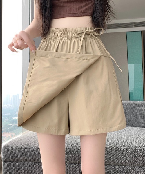 FLINEA(フリネア)の「Aラインショートパンツ(その他パンツ・レディース・モカ/ブラック・FREE)」の15枚目の写真