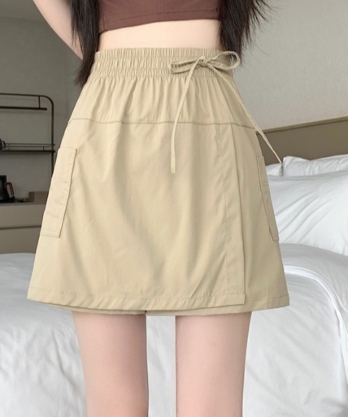 FLINEA(フリネア)の「Aラインショートパンツ(その他パンツ・レディース・モカ/ブラック・FREE)」の16枚目の写真
