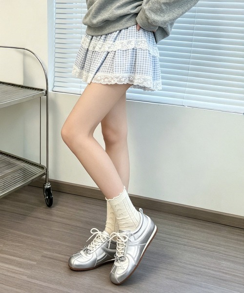 Miniministore（ミニミニストア）の「ローカットバレエコアスニーカーレディース（スニーカー・レディース・シルバー系2/ホワイト系2/シルバー系1/ホワイト系1・22.5cm/24.5cm/23.0cm/23.5cm/24.0cm）」の15枚目の写真