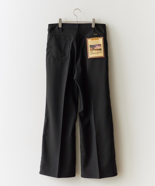 Wrangler(ラングラー)の「Wrangler/ラングラー WRANCHER WIDE フレアスラックス 2026年 夏 夏服 秋服(スラックス・メンズ・ブラック・S/M/L)」の2枚目の写真