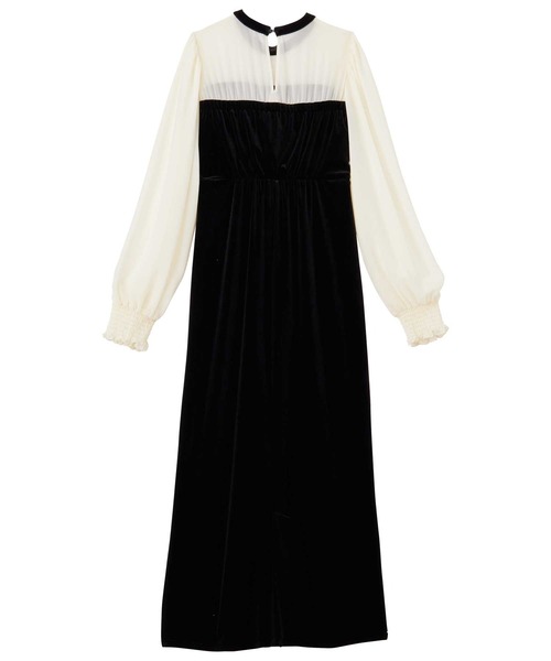 GeeRA(ジーラ)の「シアー&リボンデザインベロアワンピース(ドレス・レディース・ブラック系その他/ブラック・X-LARGE/LARGE/MEDIUM)」の20枚目の写真