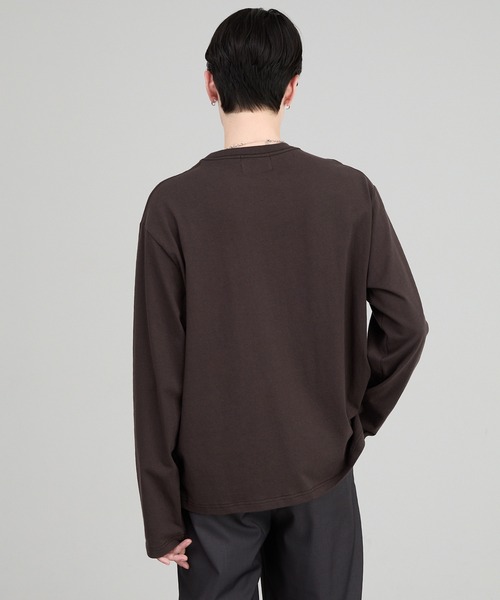 CIYOT(シヨウト)の「【CIYOT】アートグラフィック オーバーサイズ クルーネックロンT(Tシャツ/カットソー・メンズ・ホワイト系/モスグリーン/スミクロ/ダークブラウン系/ホワイト・L/S/M)」の11枚目の写真