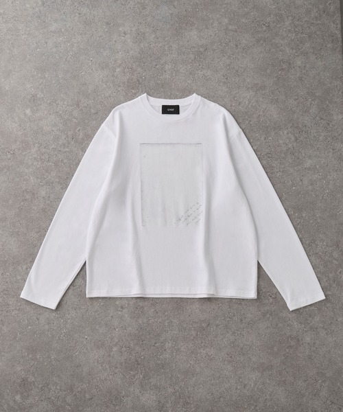 CIYOT(シヨウト)の「【CIYOT】アートグラフィック オーバーサイズ クルーネックロンT(Tシャツ/カットソー・メンズ・ホワイト系/モスグリーン/スミクロ/ダークブラウン系/ホワイト・L/S/M)」の20枚目の写真