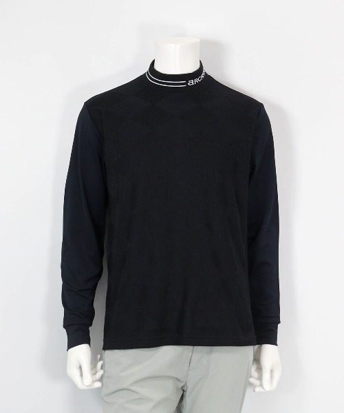 archivio(アルチビオ)の「<MENS>ダイヤチェック柄冷感プルオーバー(その他トップス・メンズ・ブラック/ネイビー/ホワイト・LL/M/L)」の3枚目の写真