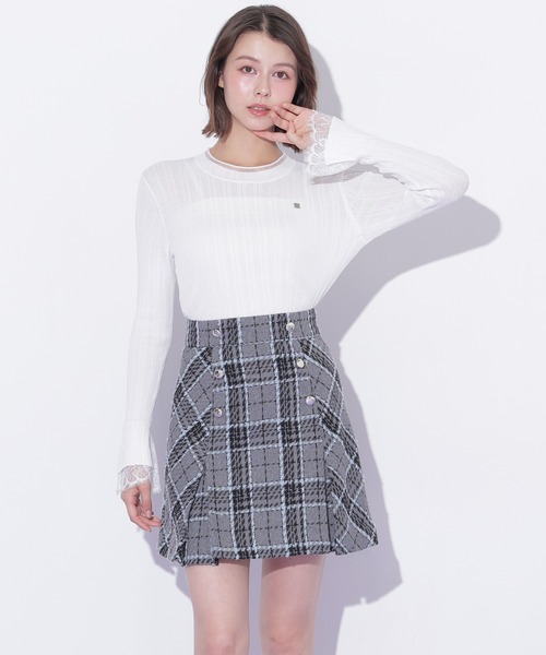 JILL by JILL STUART(ジルバイジルスチュアート)の「カルゼチェックミニスカート(スカート・レディース・ブラック系その他/レッド系その他/グレー系その他・SMALL/MEDIUM)」の3枚目の写真