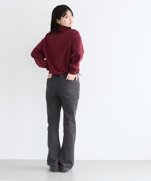 coca（coca）（コカ）の「ユース　デニムハイウエストフレアパンツ（デニムパンツ・レディース・ブラック/ライトブルー・L/M/S）」の11枚目の写真