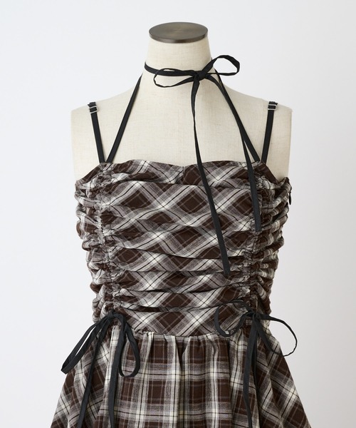 one after another NICE CLAUP(ワンアフターアナザーナイスクラップ)の「アシメティアードロングワンピース(ワンピース・レディース・ブラック系その他/ブラウン系その他/ベージュ・FREE)」の19枚目の写真