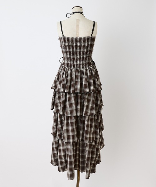 one after another NICE CLAUP(ワンアフターアナザーナイスクラップ)の「アシメティアードロングワンピース(ワンピース・レディース・ブラック系その他/ブラウン系その他/ベージュ・FREE)」の18枚目の写真