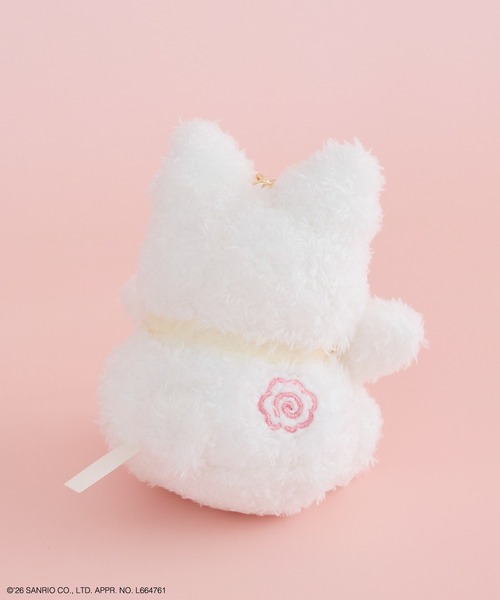 sanrio(サンリオ)の「【受注生産】はなまるおばけ ギンガムリボンチャーム(キーホルダー・レディース・ピンク/ライトイエロー/サックスブルー・FREE)」の4枚目の写真